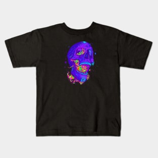 Tokebi's Skull Virus Scifi Kids T-Shirt